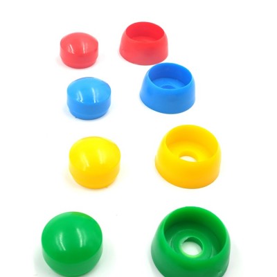 Multicolor plastic bolt cover for commercial playground use